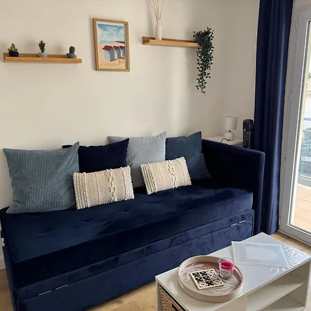 Bleue, Terrasse Vue Mer, Wifi Netflix 아파트 생 힐레르 드 리에