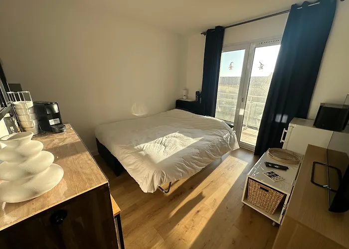 아파트 Bleue, Terrasse Vue Mer, Wifi Netflix 생 힐레르 드 리에