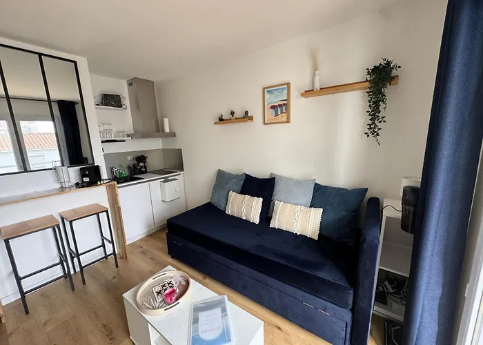 아파트 Bleue, Terrasse Vue Mer, Wifi Netflix 생 힐레르 드 리에